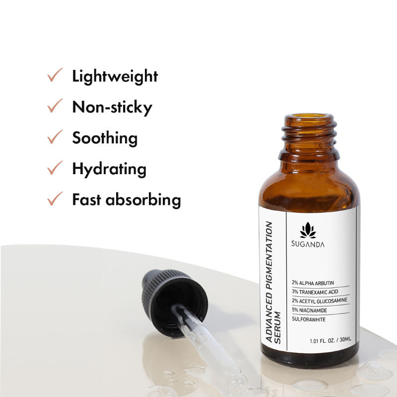Suganda Advance Pigmentation Face Serum with Arbutin +Tranexamic Acid, Fights Hyperpigmentation