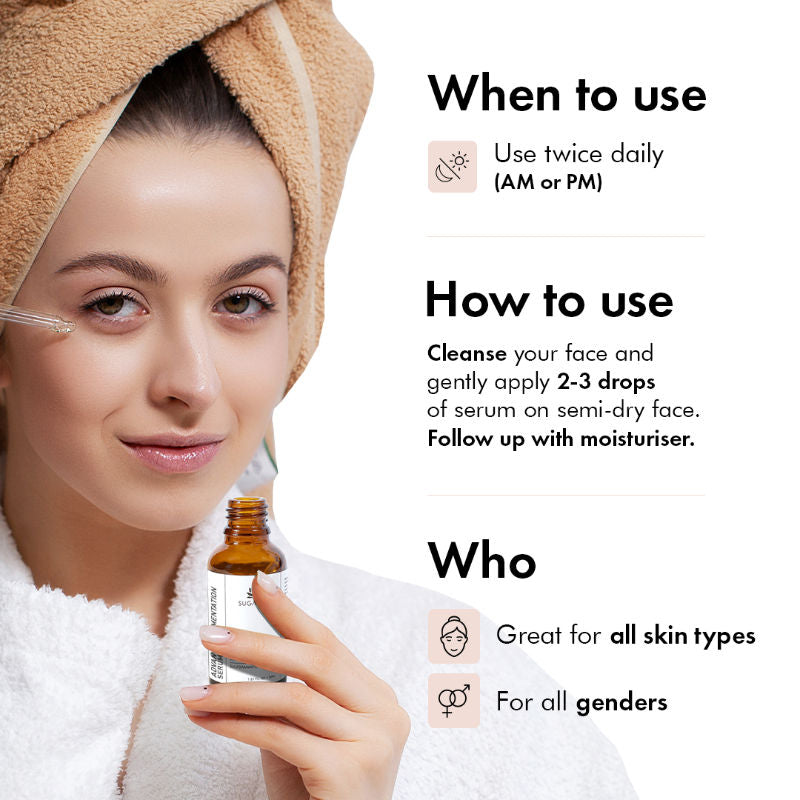 Suganda Advance Pigmentation Face Serum with Arbutin +Tranexamic Acid, Fights Hyperpigmentation