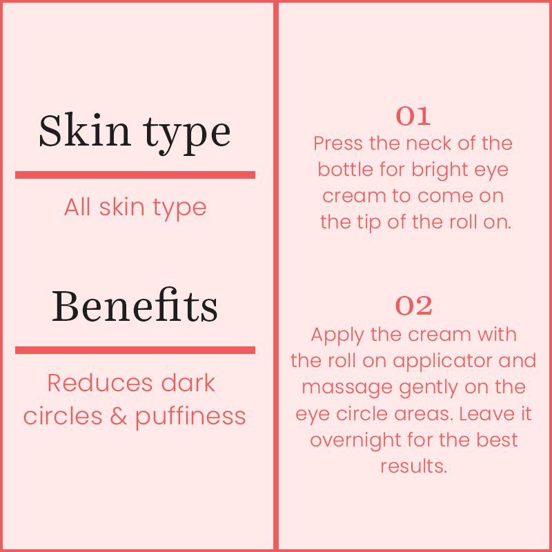 O3+ Bright Under Eye Cream With Hyaluronic Acid