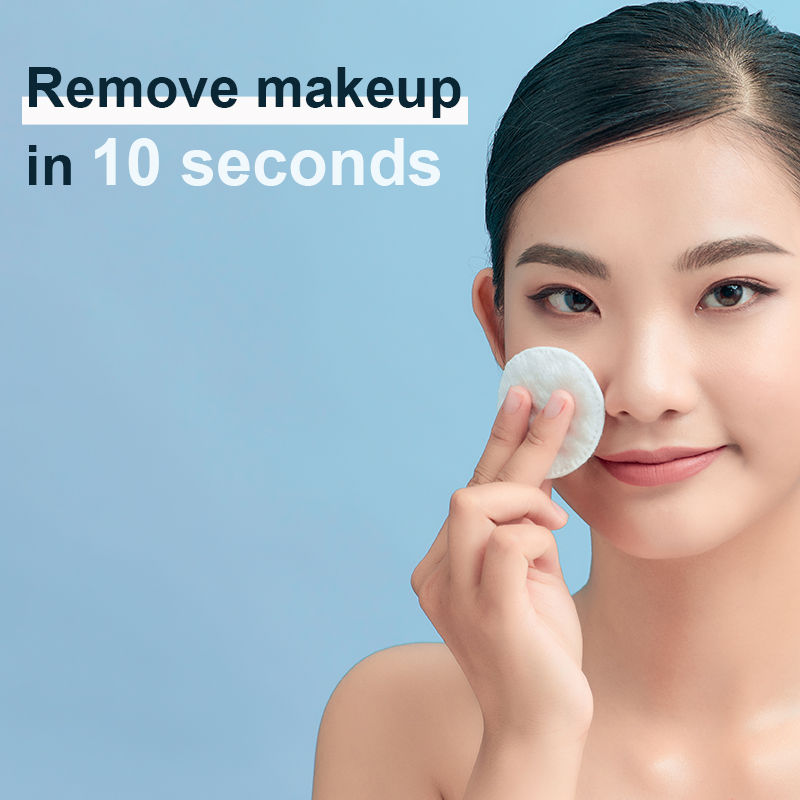 Beautiliss Soft Cotton Round Pads for Gentle Makeup Removal Cleansing and Skincare Routine