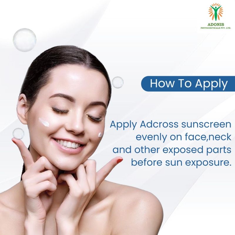 Adonis Unisex Adcross Aqua Gel Sunscreen With SPF 50+ & Iron Oxide For UV Protection, Anti Pollution