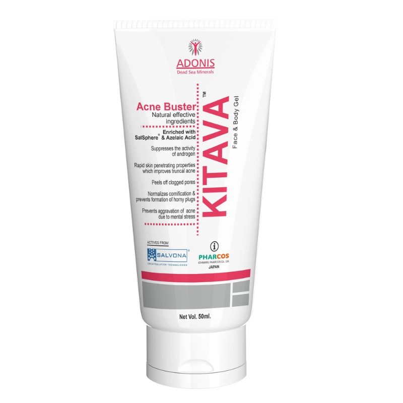 Adonis Unisex Kitava Gel Acne treatment gel with Tea Tree & Aloe Vera for Acne Control & Clear Skin