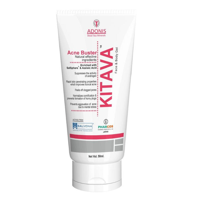 Adonis Unisex Kitava Gel Acne treatment gel with Tea Tree & Aloe Vera for Acne Control & Clear Skin