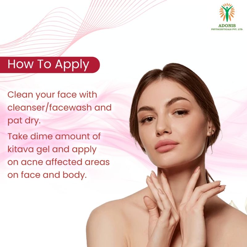 Adonis Unisex Kitava Gel Acne treatment gel with Tea Tree & Aloe Vera for Acne Control & Clear Skin