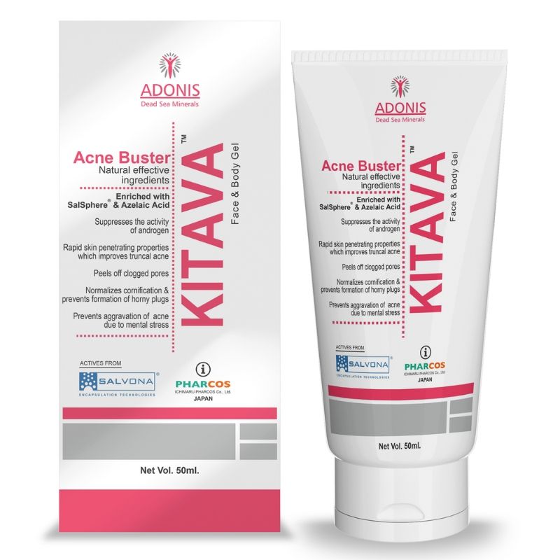 Adonis Unisex Kitava Gel Acne treatment gel with Tea Tree & Aloe Vera for Acne Control & Clear Skin