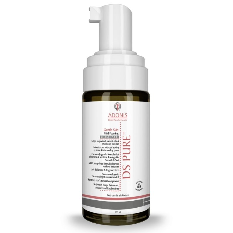 Adonis Unisex Ds Pure Mild Foaming Cleanser With Dead Sea Minerals Glycerin For Deep Clean-Hydration