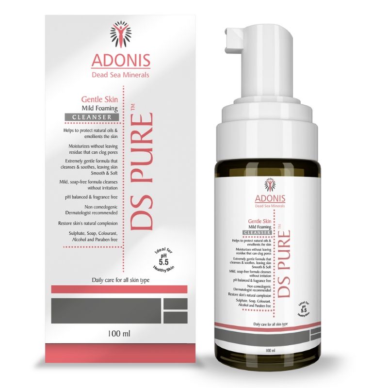 Adonis Unisex Ds Pure Mild Foaming Cleanser With Dead Sea Minerals Glycerin For Deep Clean-Hydration
