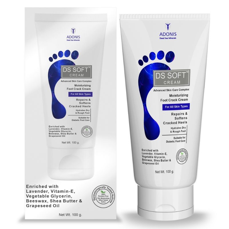 Adonis Unisex Ds Soft Cream Foot Repair Cream With Urea & Lactic Acid For Cracked Heels, Smooth Skin