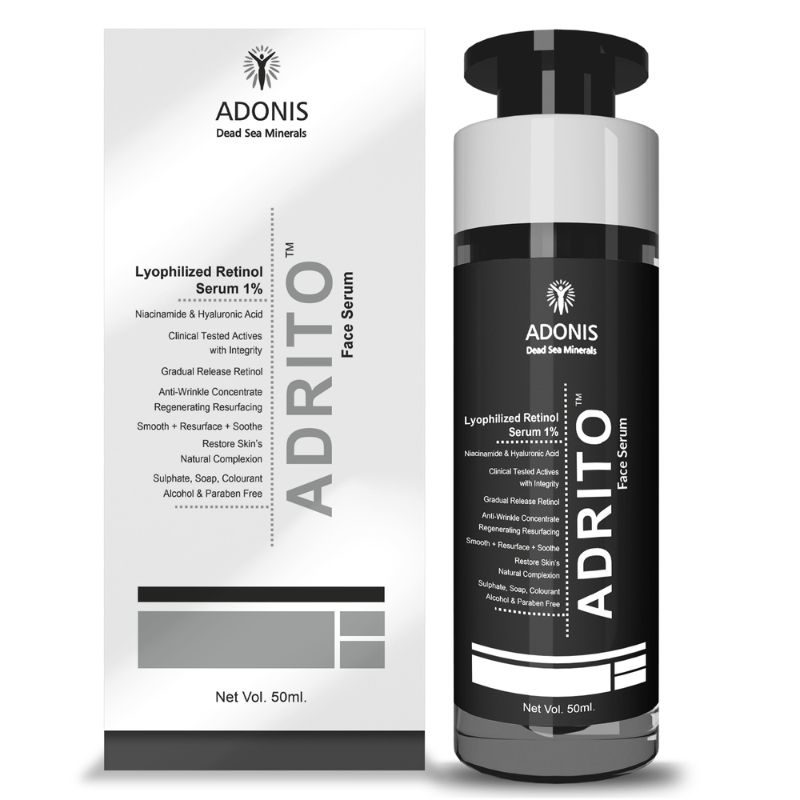 Adonis Unisex Adrito Face Serum With Retinol & Hyaluronic Acid For Anti Aging & Skin Firming