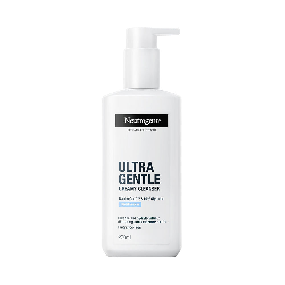 Neutrogena Ultra Gentle Creamy Face Cleanser Moisturizing Face Wash for Dry, Oily, Sensitive Skin