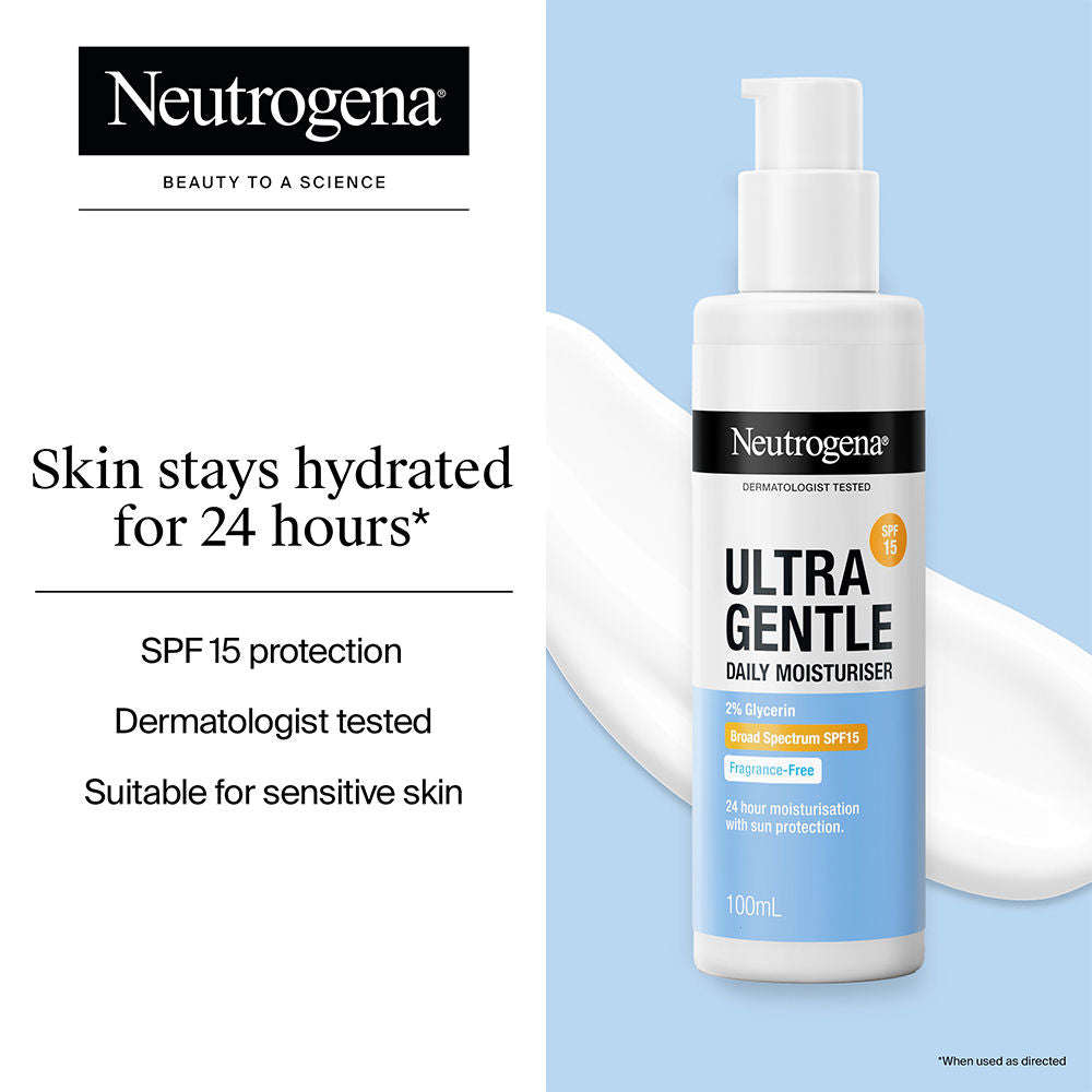 Neutrogena Ultra Gentle Daily Face Moisturizer With SPF 15