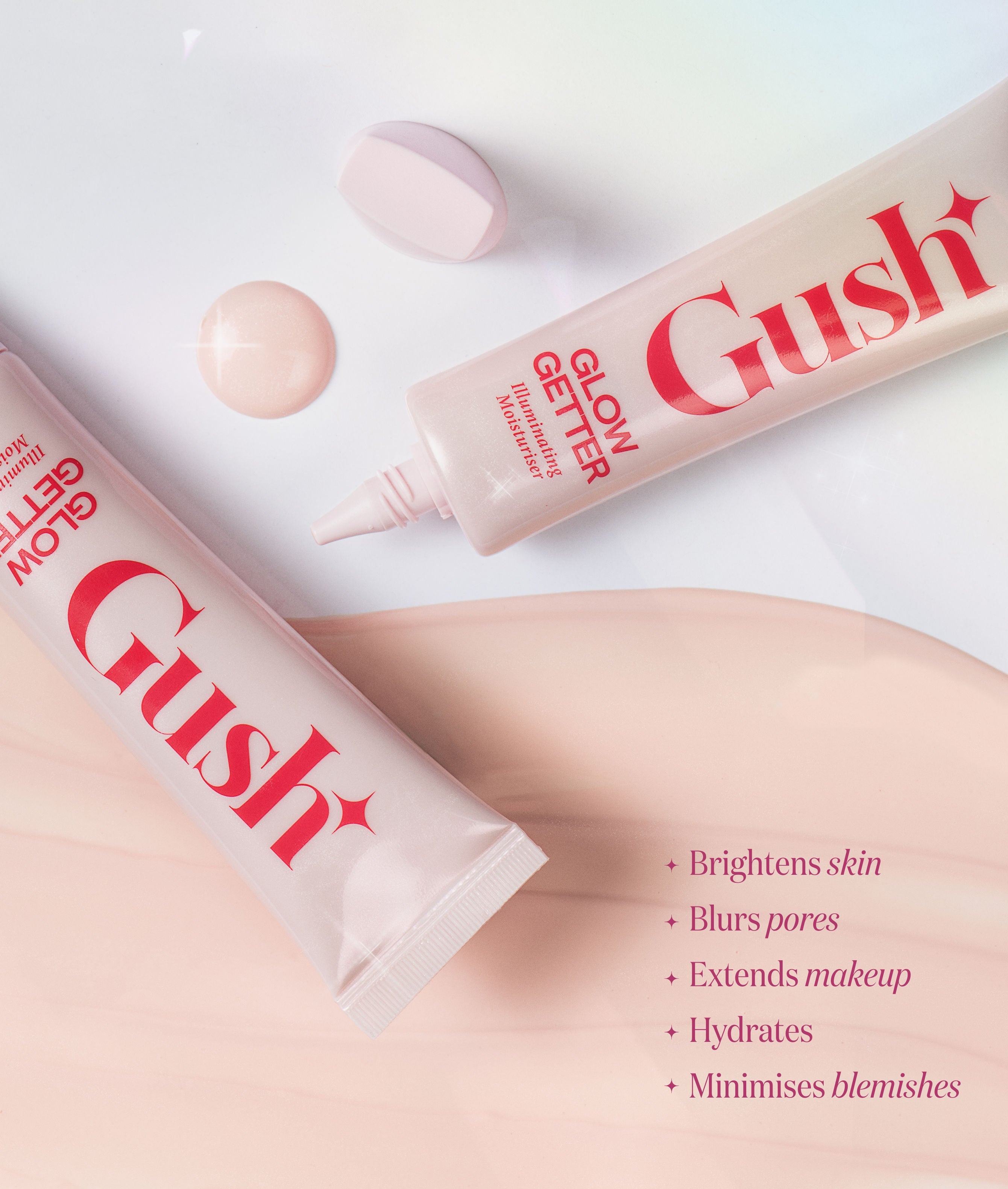 Gush Beauty 3 In 1 Illuminating Moisturizer + Primer + Strobe Cream