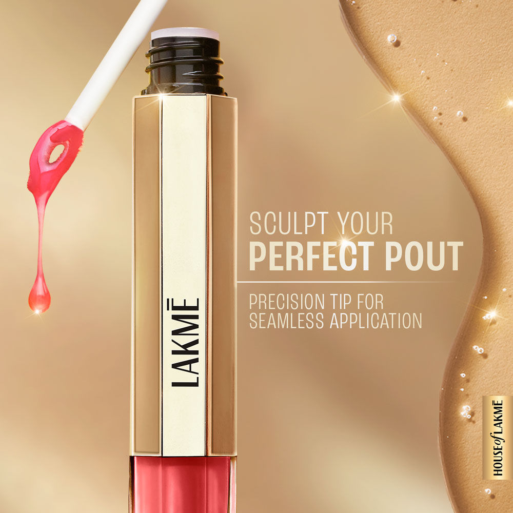 Lakme 9to5 Overtime Shine Hydrating Tinted Lip Gloss Oil with Hyaluronic Acid