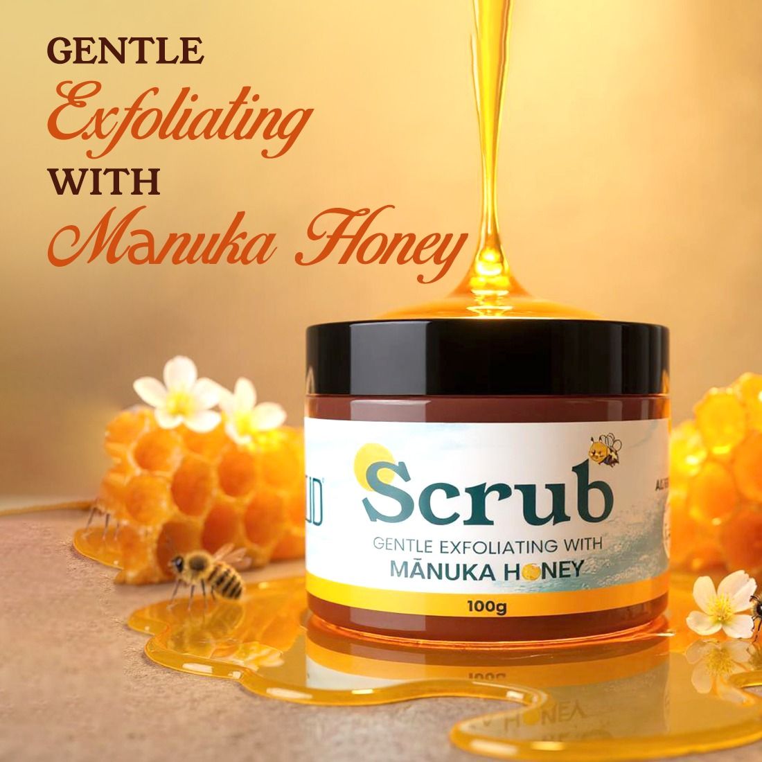Neud Gentle Exfoliating Scrub With Manuka Honey, Kojic Acid & Alpha Arbutin