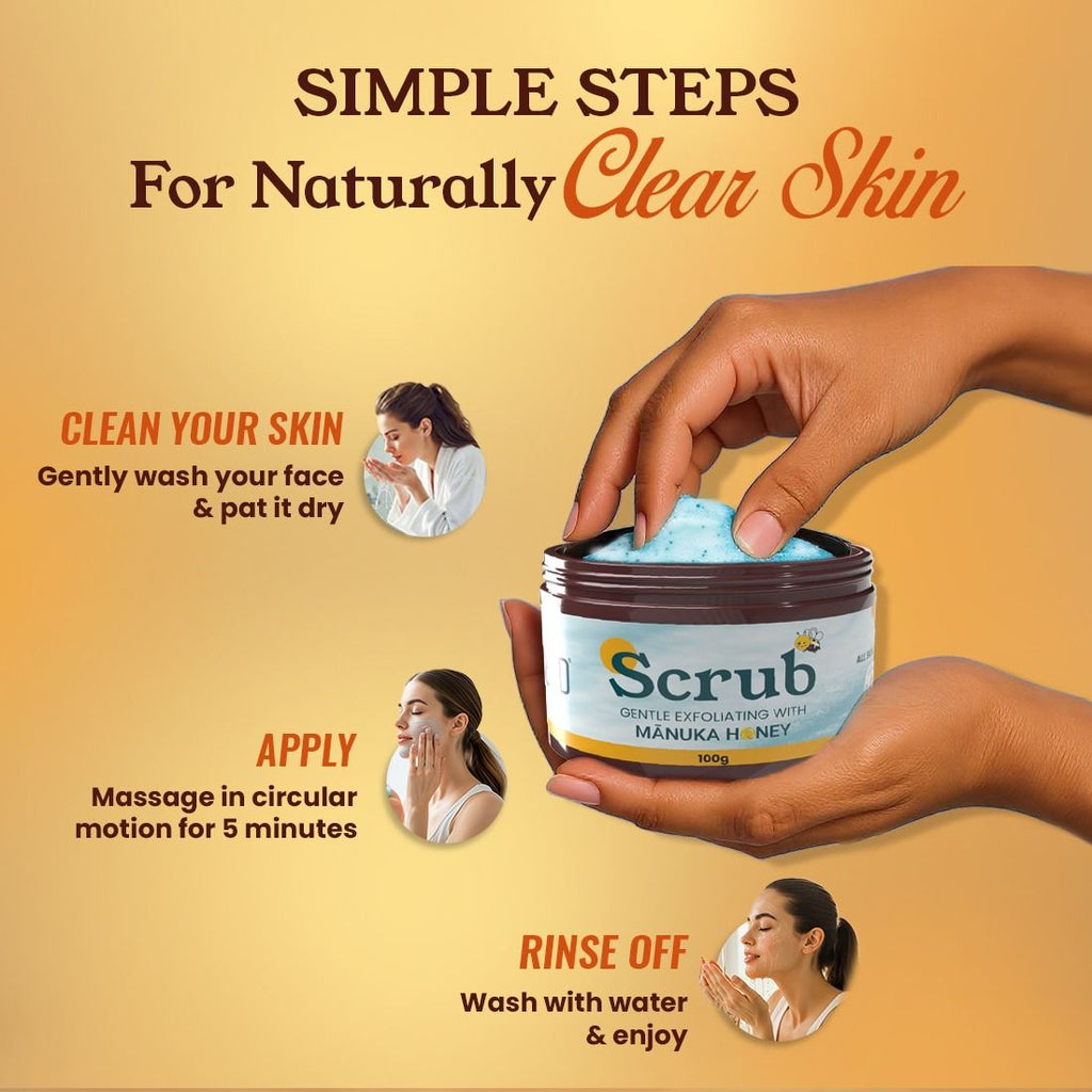 Neud Gentle Exfoliating Scrub With Manuka Honey, Kojic Acid & Alpha Arbutin