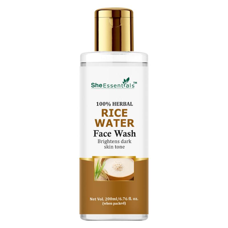 She Essentials Rice Water Face Wash Removes Excess Oils & Reduce Blemishes Of The Skin