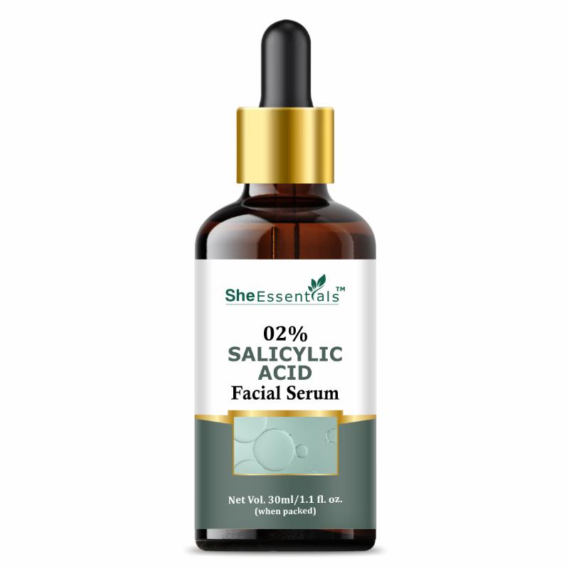 She Essentials 2% Salicylic Acid Serum For Face For Active Acne
