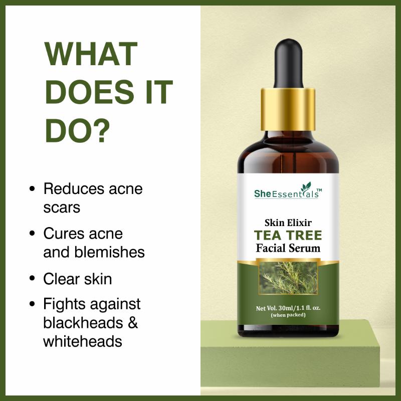 She Essentials Anti-Acne Face Oil Serum With Tea Tree Oil