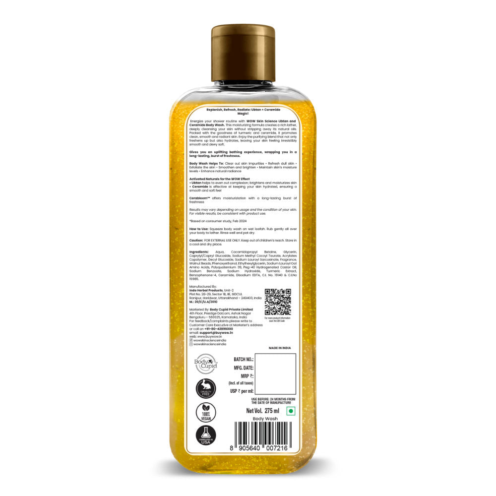 WOW Skin Science Ubtan & Ceramide Body Wash
