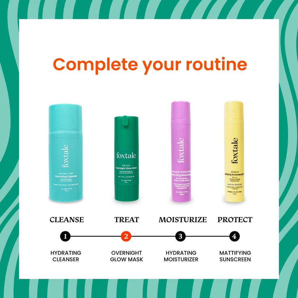 Foxtale Overnight Glow Mask Glycolic & Lactic Acid