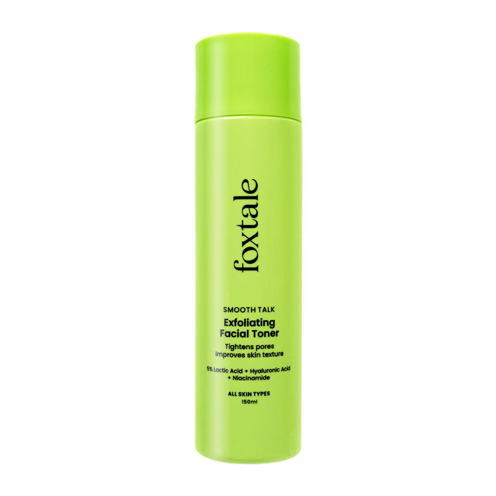 Foxtale Exfoliating Toner with 5% Latic Acid & Niacinamide for Brighter Skin & Tighter Pores