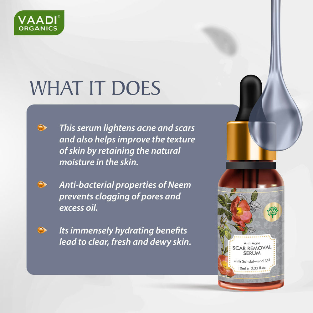 Vaadi Herbals Anti Acne Scar Removal Serum With Sandalwood Oil
