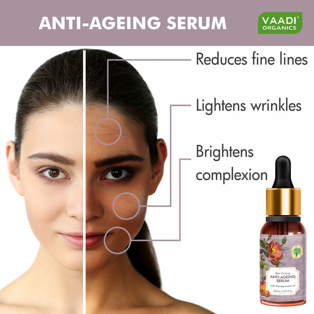 Vaadi Herbals Skin Firming Anti Ageing Serum With Pomegranate Oil