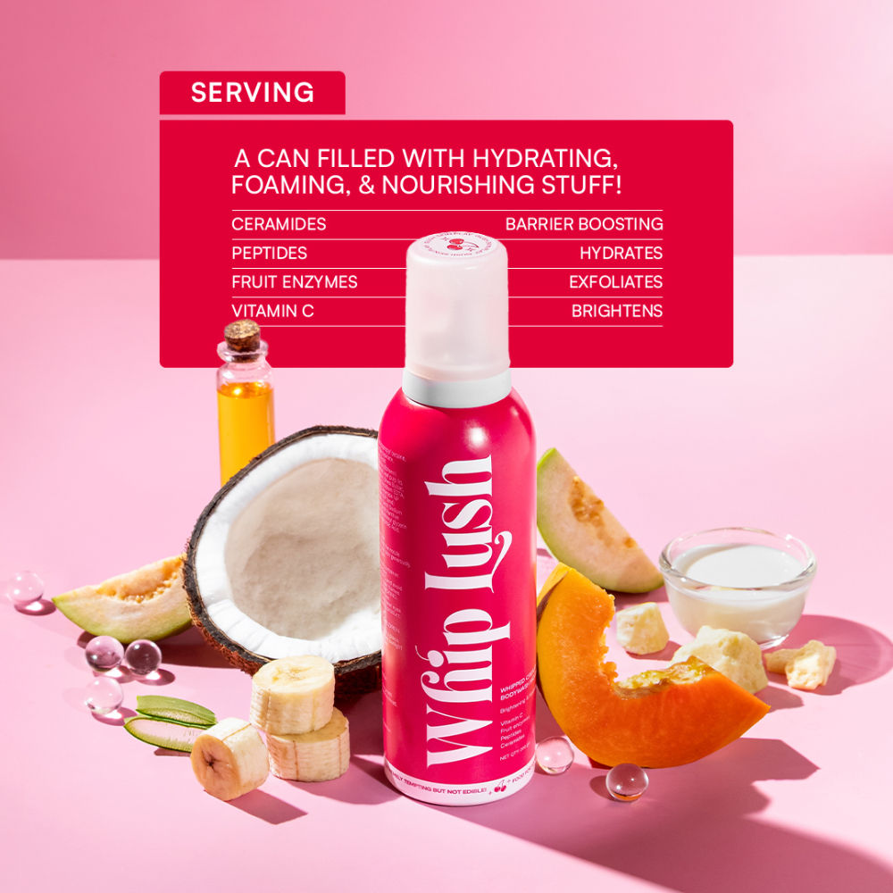 Gush Beauty Whip Lush, Lux Whipped Cream Body Wash & Shaving Cream, Cherry Scent