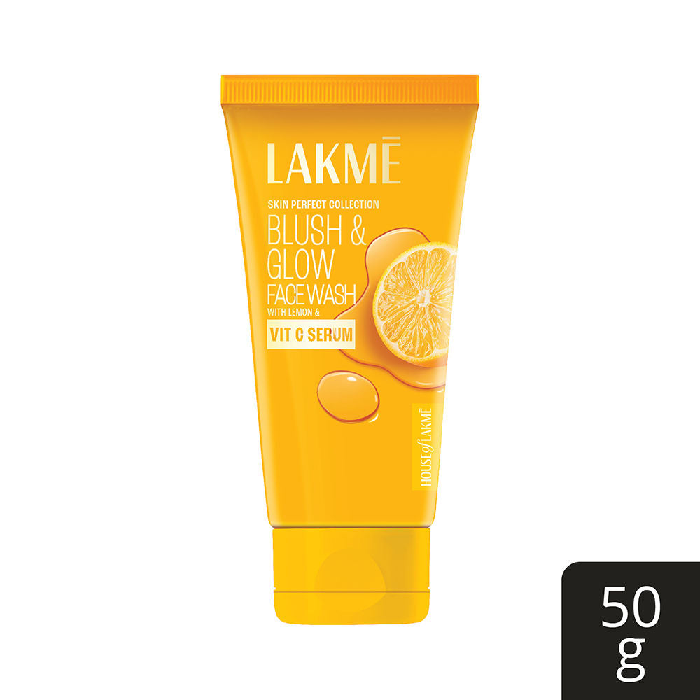 Lakme Blush & Glow Brightening Face Wash Lemon With Vitamin C Serum