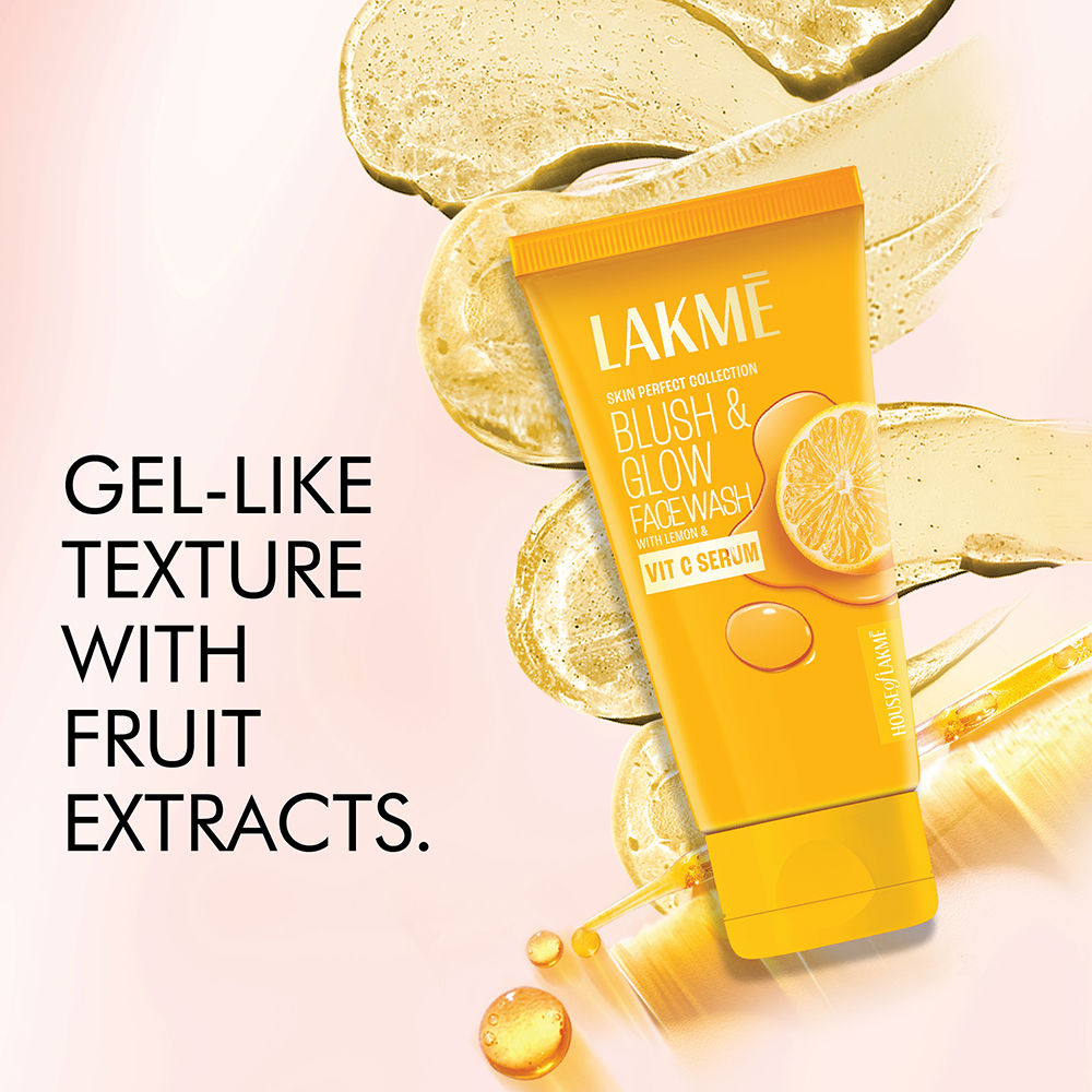 Lakme Blush & Glow Brightening Face Wash Lemon With Vitamin C Serum