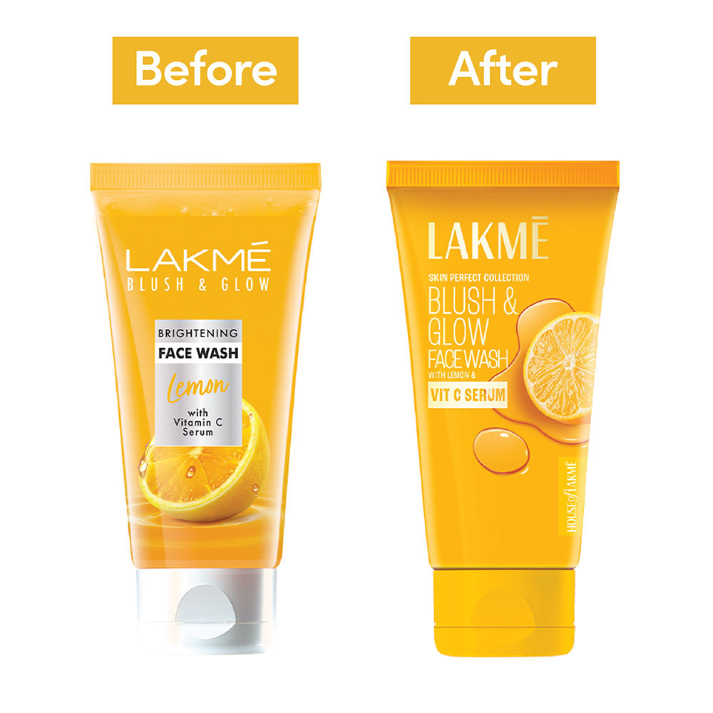 Lakme Blush & Glow Brightening Face Wash Lemon With Vitamin C Serum