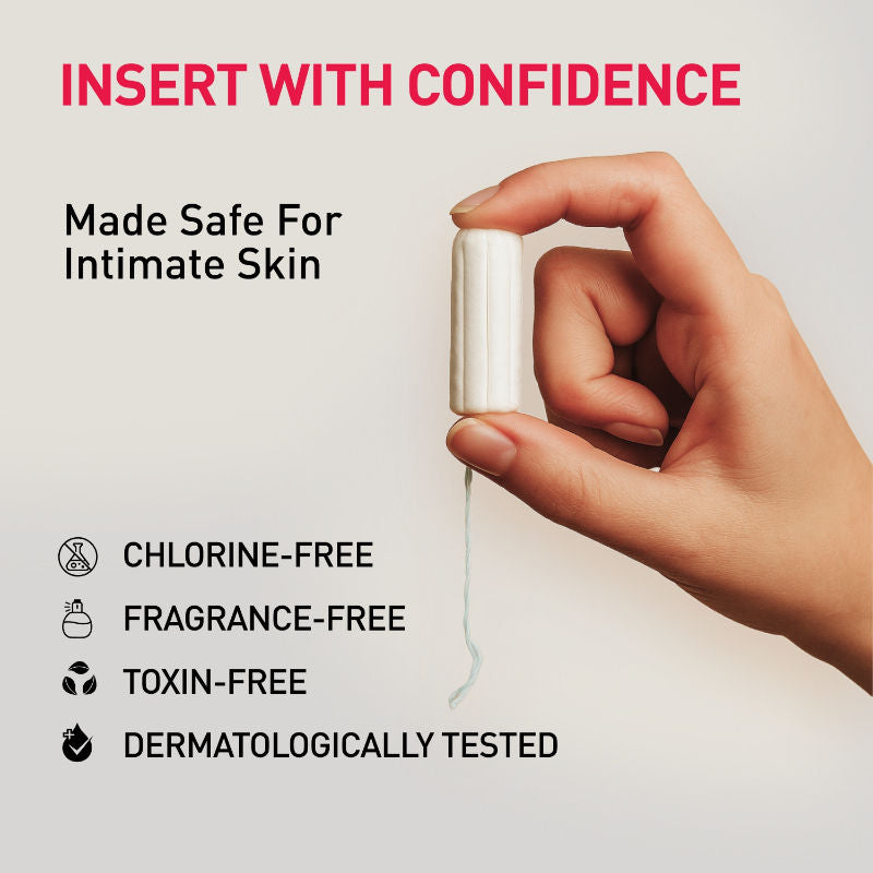 Sirona Fda Approved Non Applicator Tampons For Heavy Flow, Ultra Soft, Safe, & Biodegradable