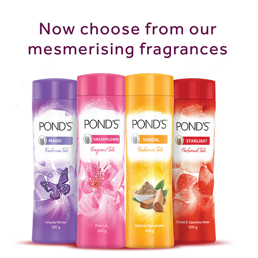 Ponds Starlight Perfumed Talc Powder Orchid & Jasmin Notes