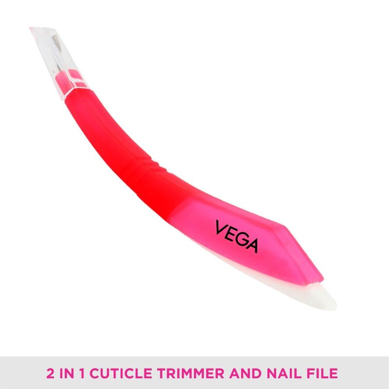 VEGA CTF-01 2 In 1 Cuticle Trimmer & Nail File