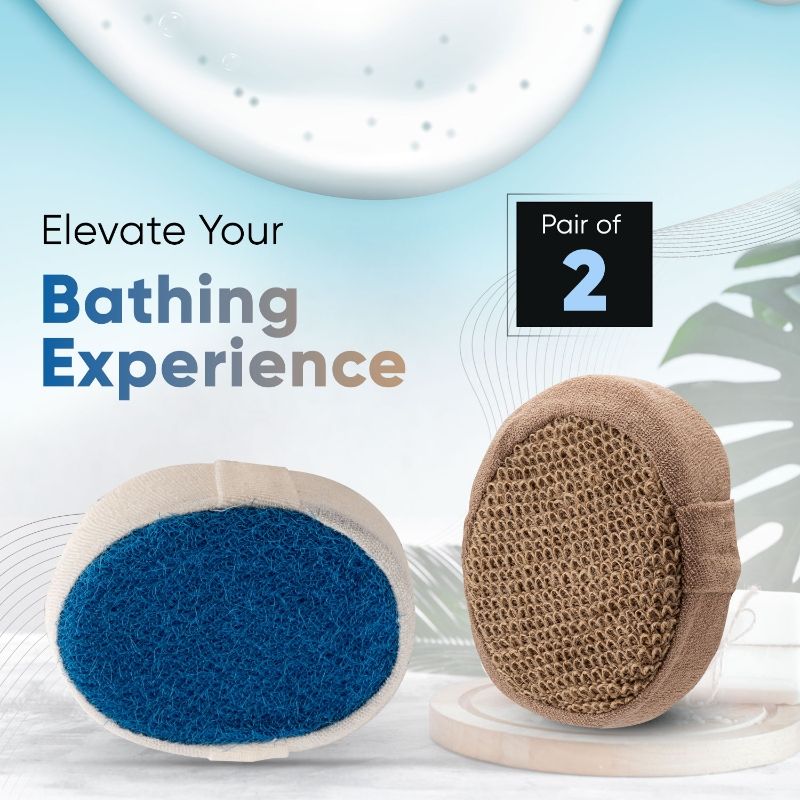 VEGA Bath Sponge Pair BA-3/2 (Color May Vary)