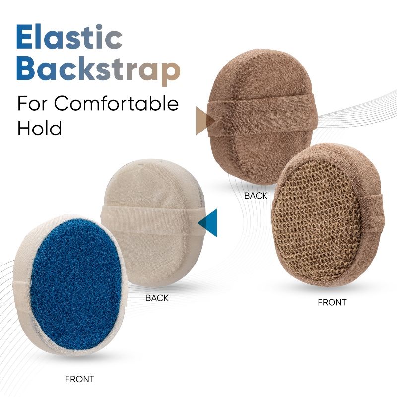VEGA Bath Sponge Pair BA-3/2 (Color May Vary)
