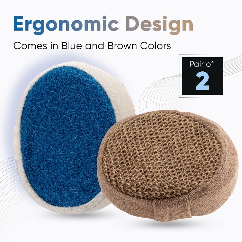 VEGA Bath Sponge Pair BA-3/2 (Color May Vary)