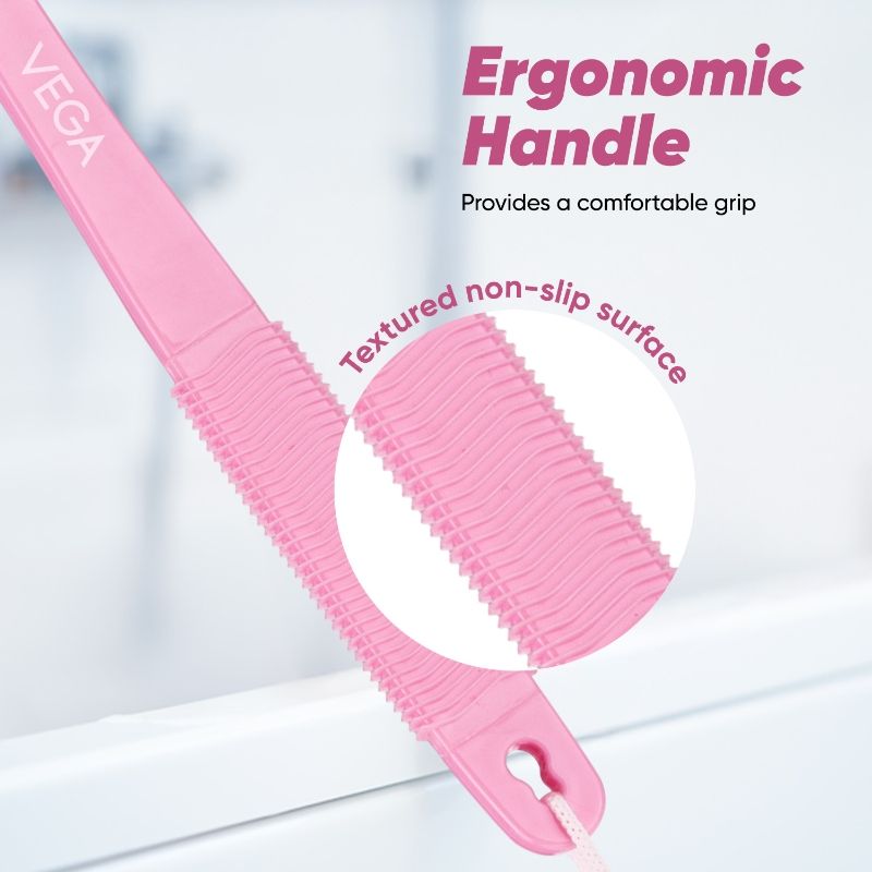 VEGA BA-1/1N Luxury Fine Massager Bath Brush (Color May Vary)