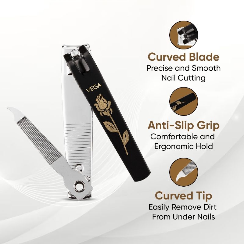 VEGA Large Nail Clipper Box - Black