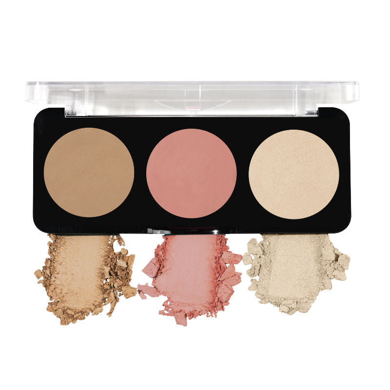 Swiss Beauty Cheek-A-Boo 3 In One Blushe Contour And Highlighter