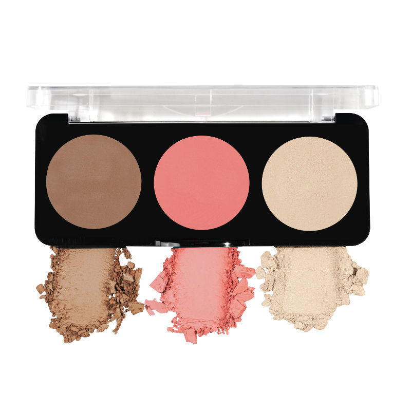 Swiss Beauty Cheek-A-Boo 3 In One Blushe Contour And Highlighter