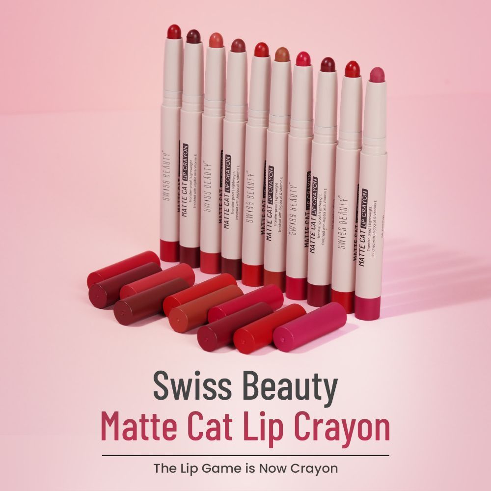 Swiss Beauty Non Transfer Matte Cat Lip Crayon