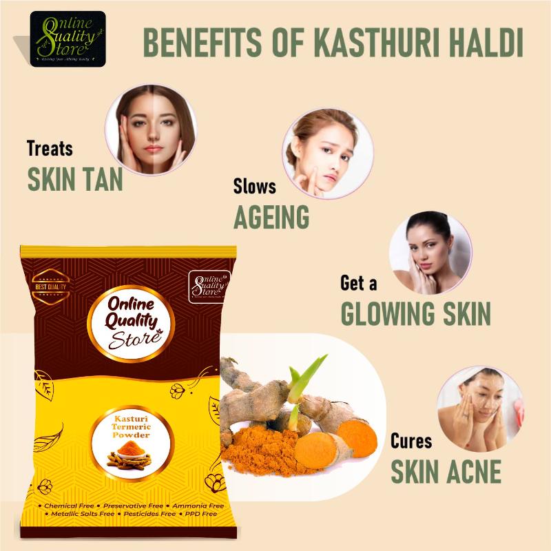 Online Quality Store Kasturi Turmeric Powder For Face & Body Pack