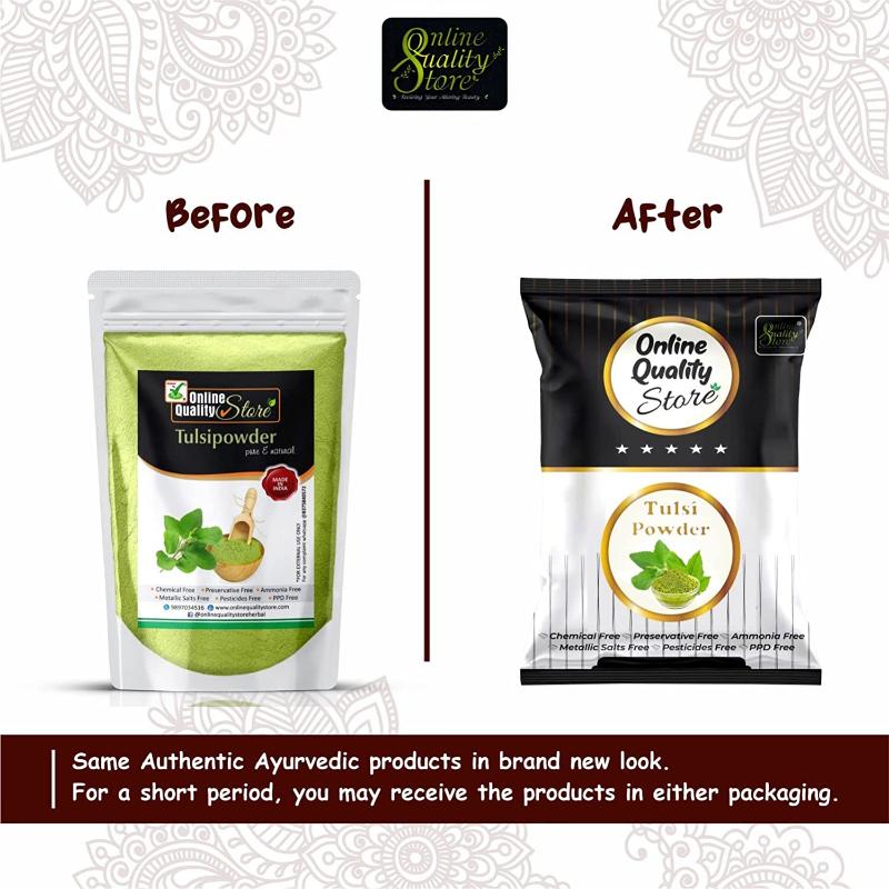 Online Quality Store Tulsi Powder & Kasturi Turmeric Powder Anti Acne Face Pack