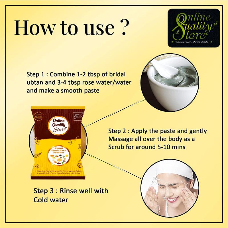 Online Quality Store Sunni Pindi Bath Powder For Skin Lightening & Tan