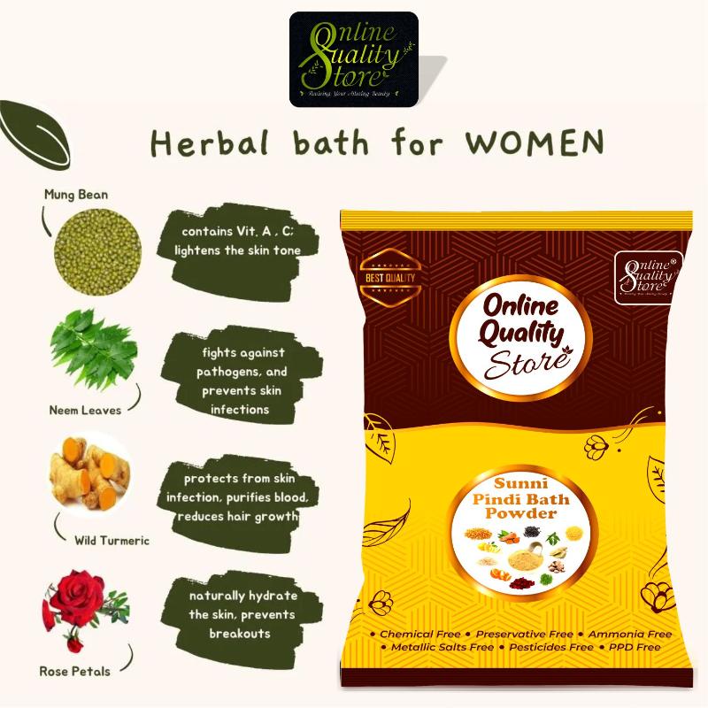 Online Quality Store Sunni Pindi Bath Powder For Skin Lightening & Tan