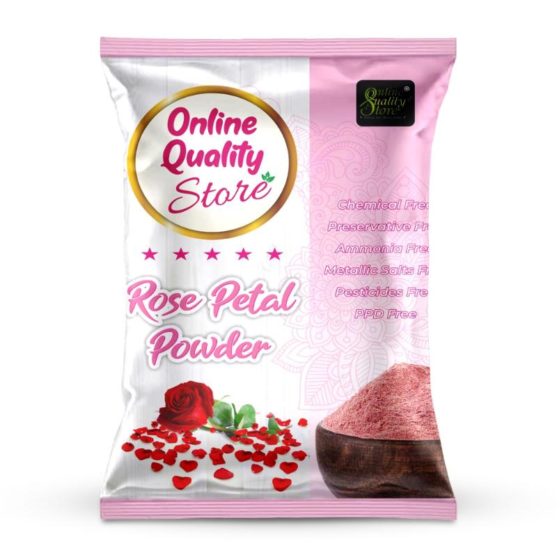 Online Quality Store Neem Powder, Rose Powder & Orange Peel Powder for Hair & Skin