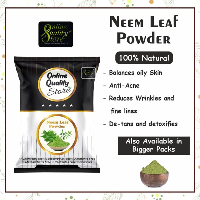 Online Quality Store Multani Mitti, Chandan, Orange Peel, Neem & Rose Powder for Hair & Skin