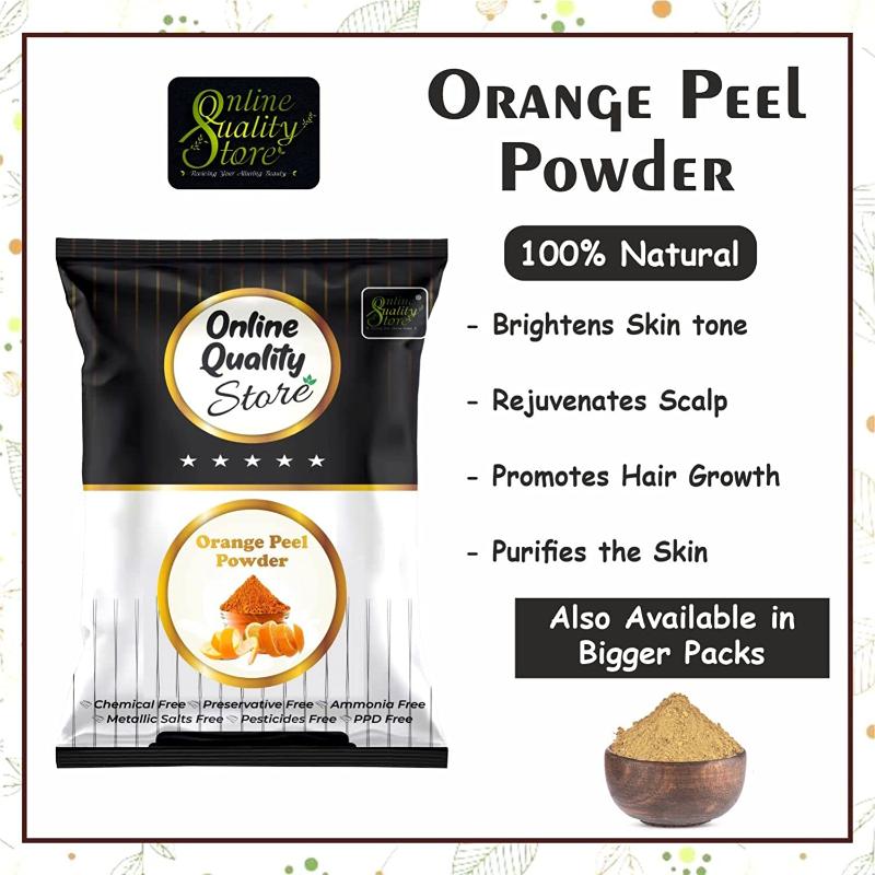 Online Quality Store Multani Mitti, Chandan, Orange Peel, Neem & Rose Powder for Hair & Skin