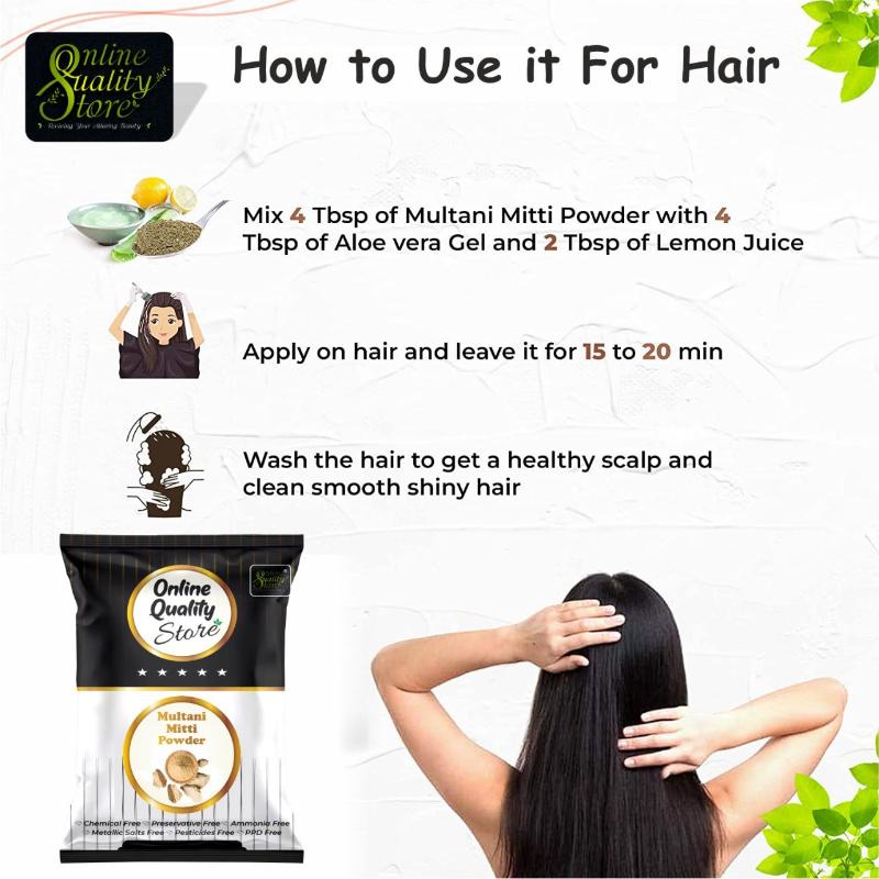 Online Quality Store Pure Multani Mitti Powder For Hair & Skin